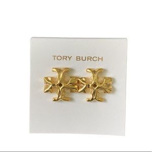 NWOT Tory Burch Gold Roxanne 1 In. Stud Earrings